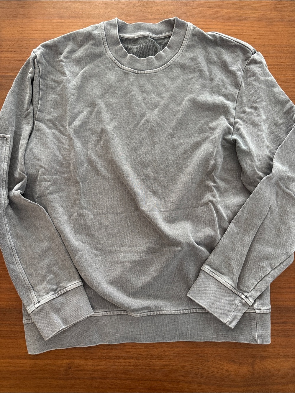 COS Washed Grey Crewneck Sweater - Men's Casual Pullover